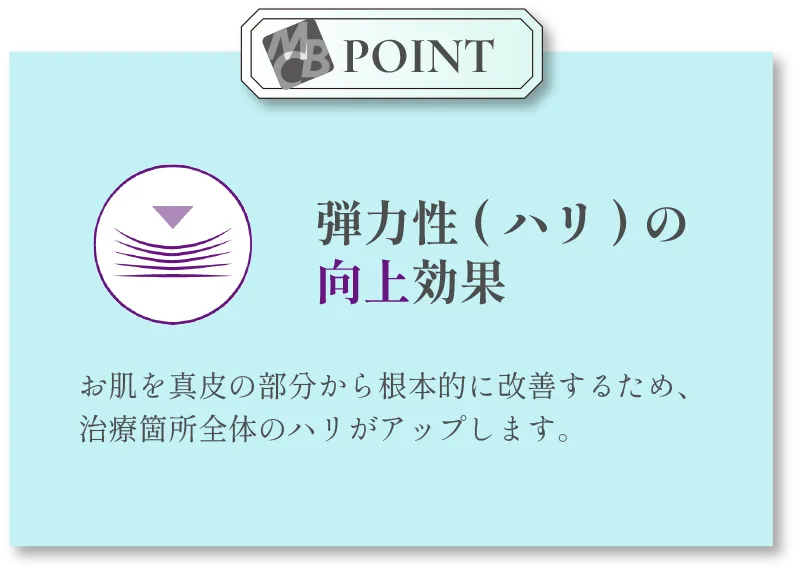 POINT:弾力性(ハリ)の向上効果